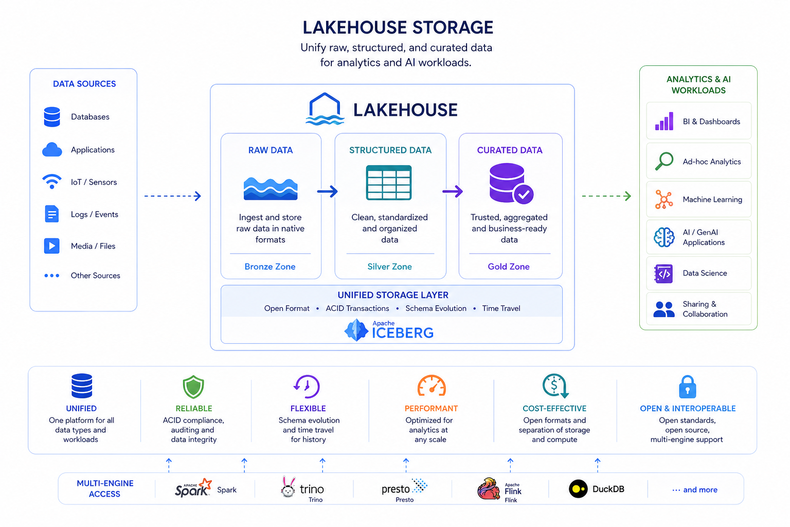 Lakehouse architecture diagram
